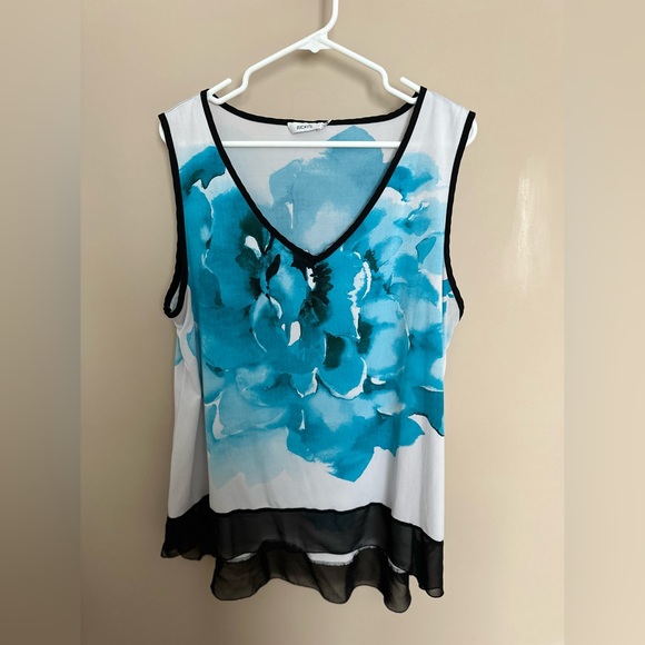 172 Ricki's Hi-Lo Sleeveless Blouse XL - Picture 1 of 4